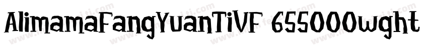 AlimamaFangYuanTiVF 655000wght 90字体转换